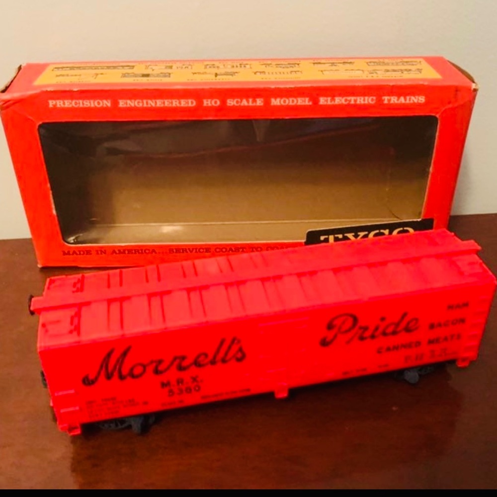 Tyco  the general 1860 refrigerator car morrell’s pride In Original Box Vintage
